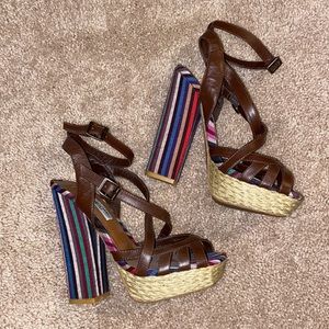 Naughty Monkey Platform Espadrille Pumps